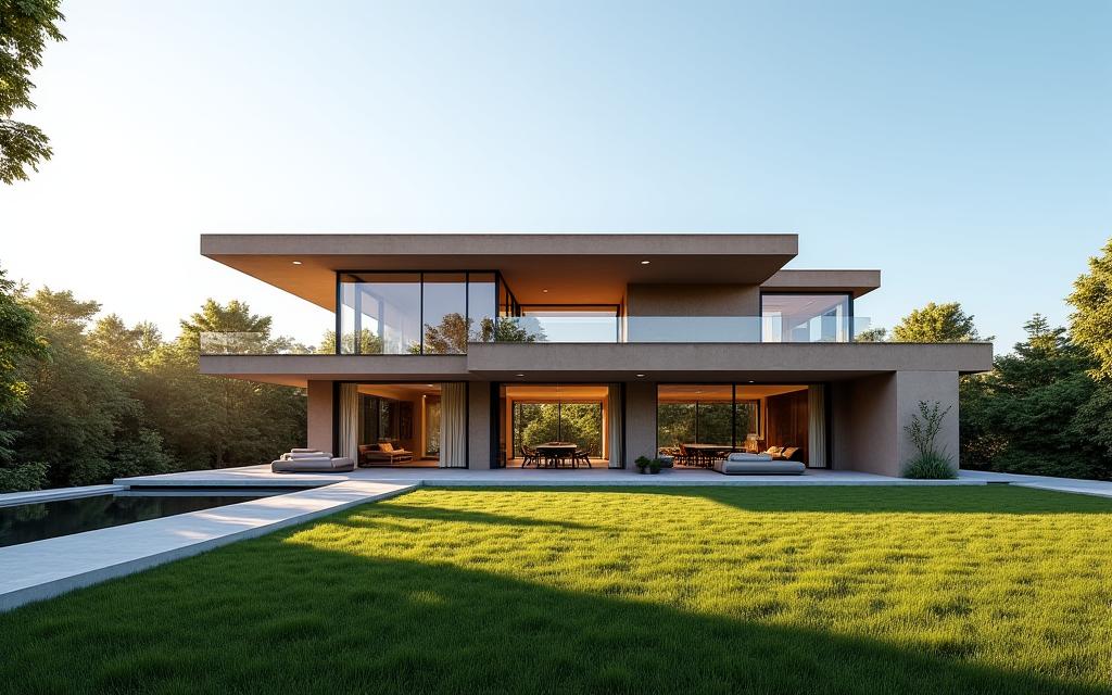Villa residenziale moderna costruita da TerraVita Construct a Bologna